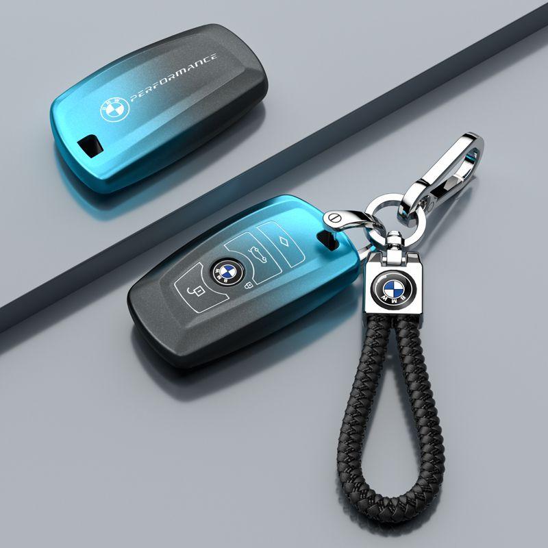 AAAQS1 Car Logo Zinc Alloy Key Case Bag Smart Remote Interior Auto Accessories For BMW F20 G20 G30 X1 X3 X4 X5 G05 X6 X7 G11 F15 F16