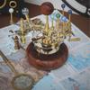 Vintage-Dekor, Sonnensystem, Orrery-Kunst, Meisterwerk, antikes Dekor, ein luxuriöses und einzigartiges Kunstwerk, ein einzigartiges Geschenk für den Ehemann