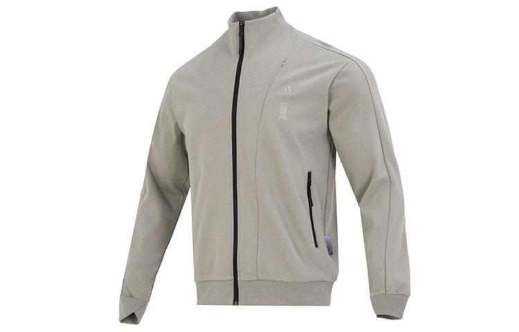 Adidas Jackets Men s Gray Stand Collar Moderate Other IA8128 XXL