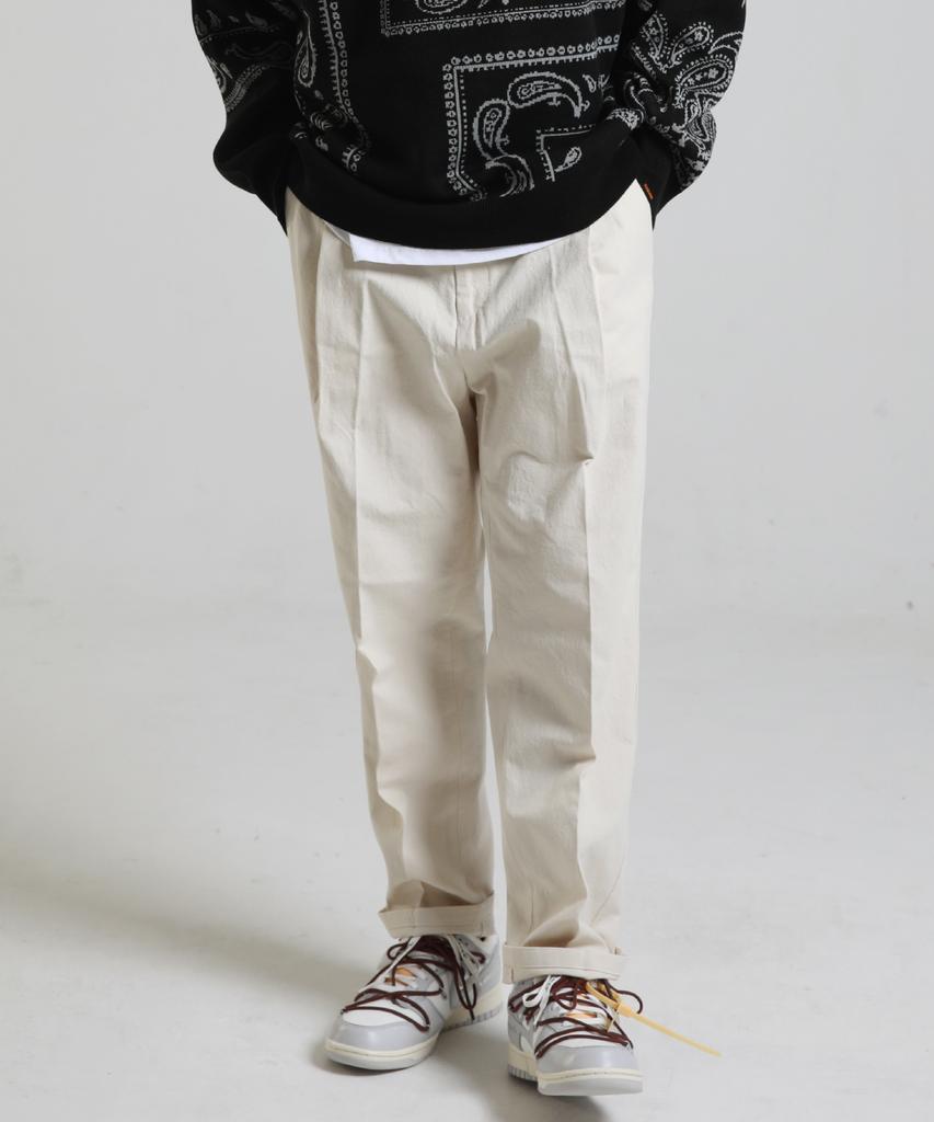 STAGE NAME Washed Tapered Wide Pants_Cream