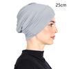 Solid Color Turban Ethnic Style Elastic Ribbon Head Scarf For Women Girls  Beanie Hat Head Scarf  Hair Accessories