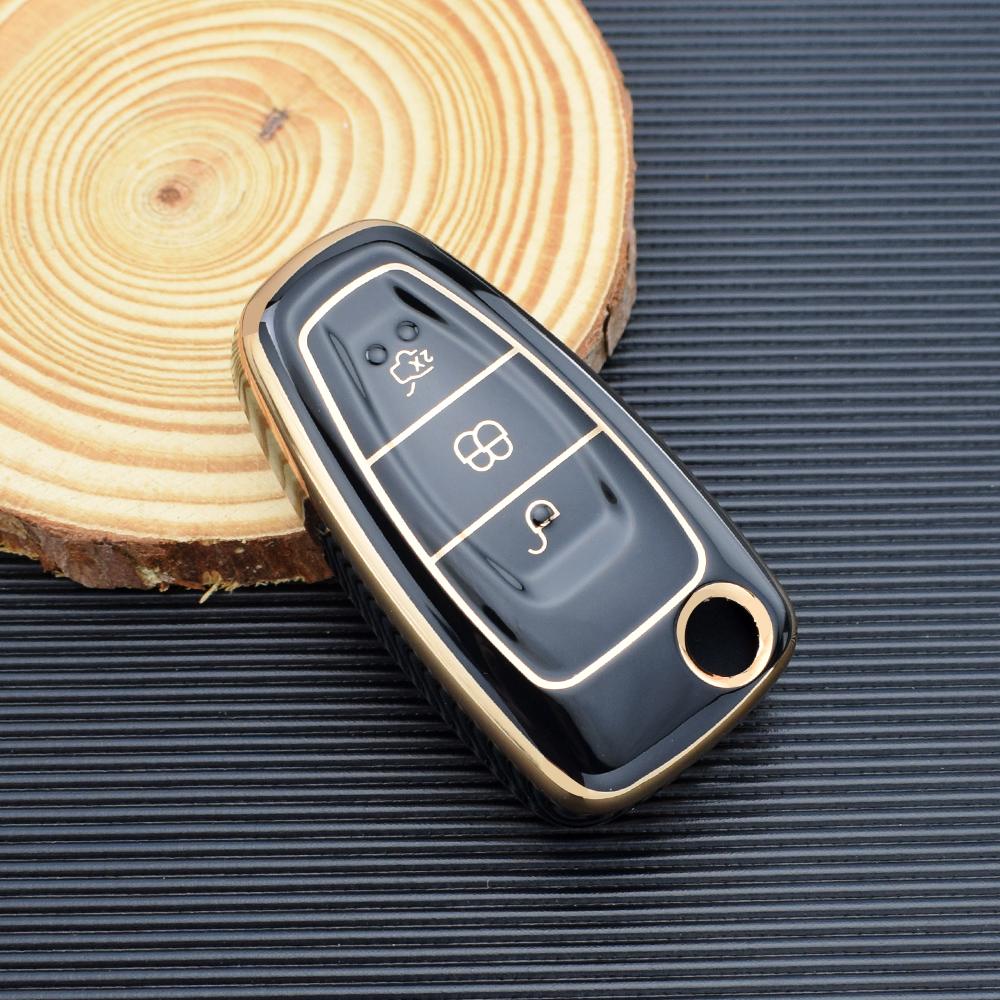 For Ford Ranger C-Max S-Max Focus Galaxy Mondeo Transit Tourneo Custom TPU Car Key Case Cover Auto Key Holder