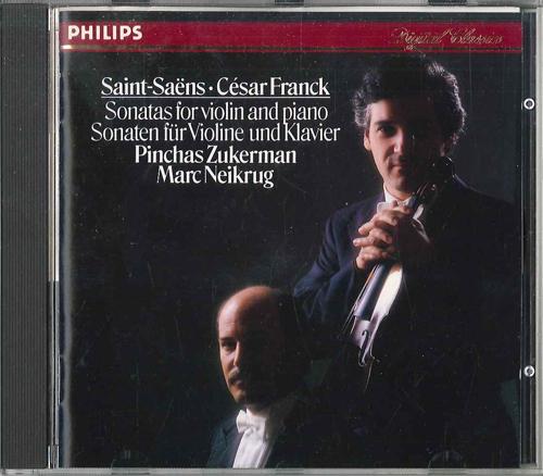 

CD PINCHAS ZUKERMANMARC NEIKRUG Saintsaenscesarfranck Sonatas Fo 32CD368 PHILIPS Japan Obi Classical Used
