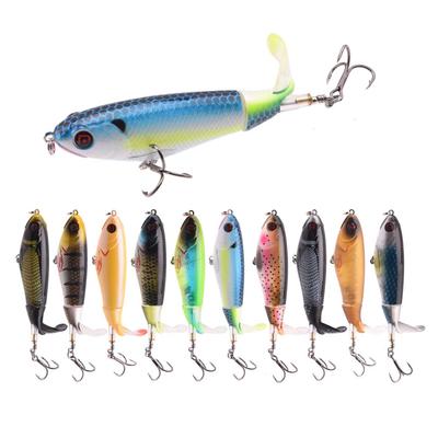 Fishing  For Bass, Bass Whopper  Plopping Bass With Floating Rotating Tail For Bass Trout, Bass Topwater For Saltwater