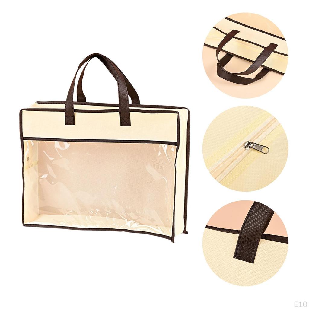 Handbag Dust Bag Purse Protector Beige Multifunctional Storage Organizer for Towels Bed Sheets