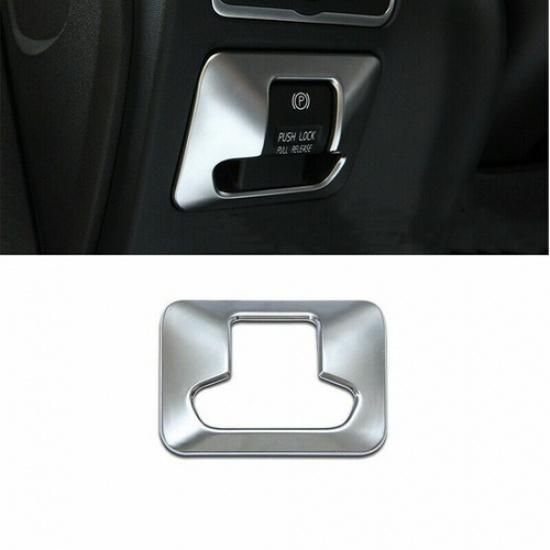 Luxury Silver Car Electronic Handbrake Button Panel Cover For Volvo XC60 XC70