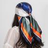 Luxury  Square Silk Scarf Women Shawl 90*90Cm Cashew Print Kerchief Femme Headscarf Foulard Satin Bandana Hijab Scarves