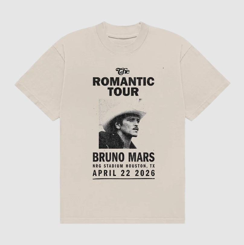 Bruno *Mar 2026 Houston TX The Romantic Tour On April 22nd T-Shirt S