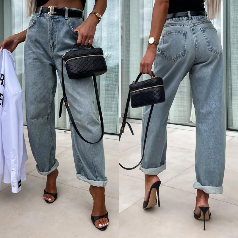 2026 Spring and Autumn Street Fashion Casual Loose Women's Jeans