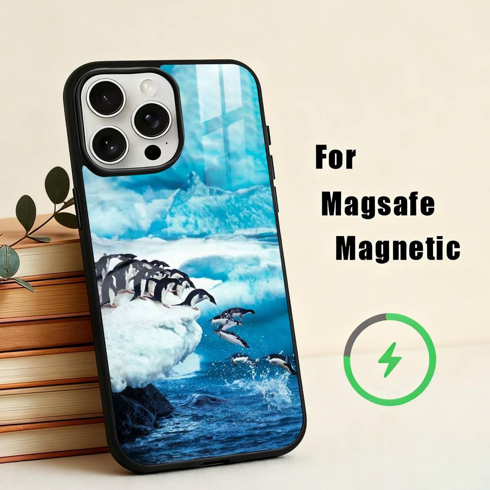 Animal P-Pingu Penguin  Phone Case For iPhone17,16,15,14,13,12,11 Plus,Pro Max Magnetic For Magsafe Wireless Charging