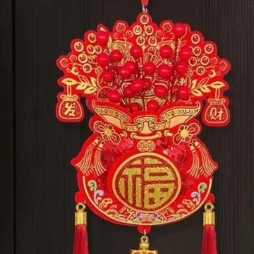 With Tassels Fu Character Hanging Pendants Traditional Chinese New Year Decor  New Year Gift