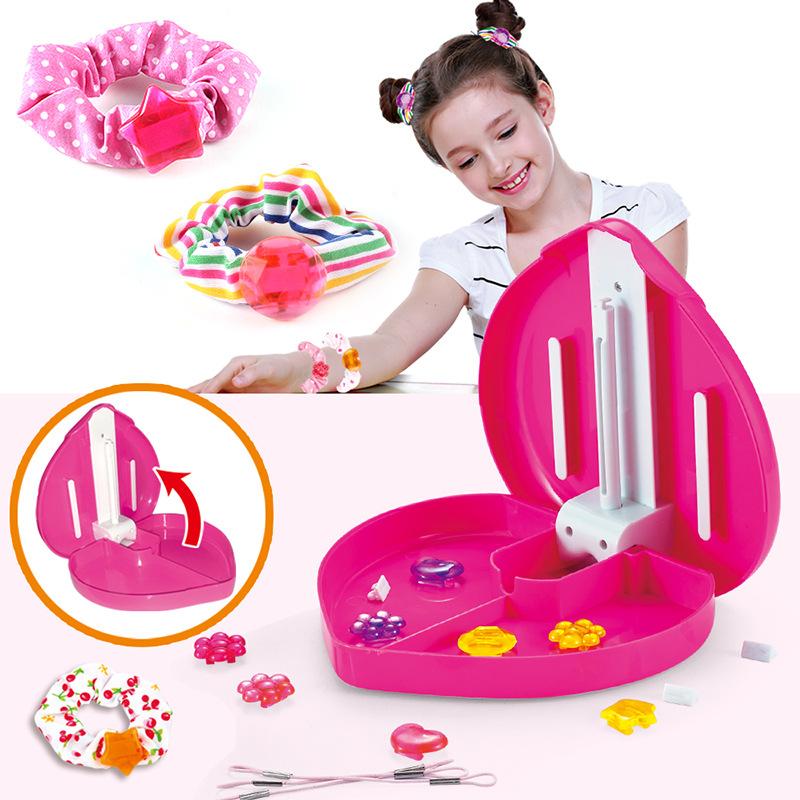 Diy Homemade Headgear Weaving Machine, Headgear Rubber Band Dress Up Jewelry Girl Play House Toy