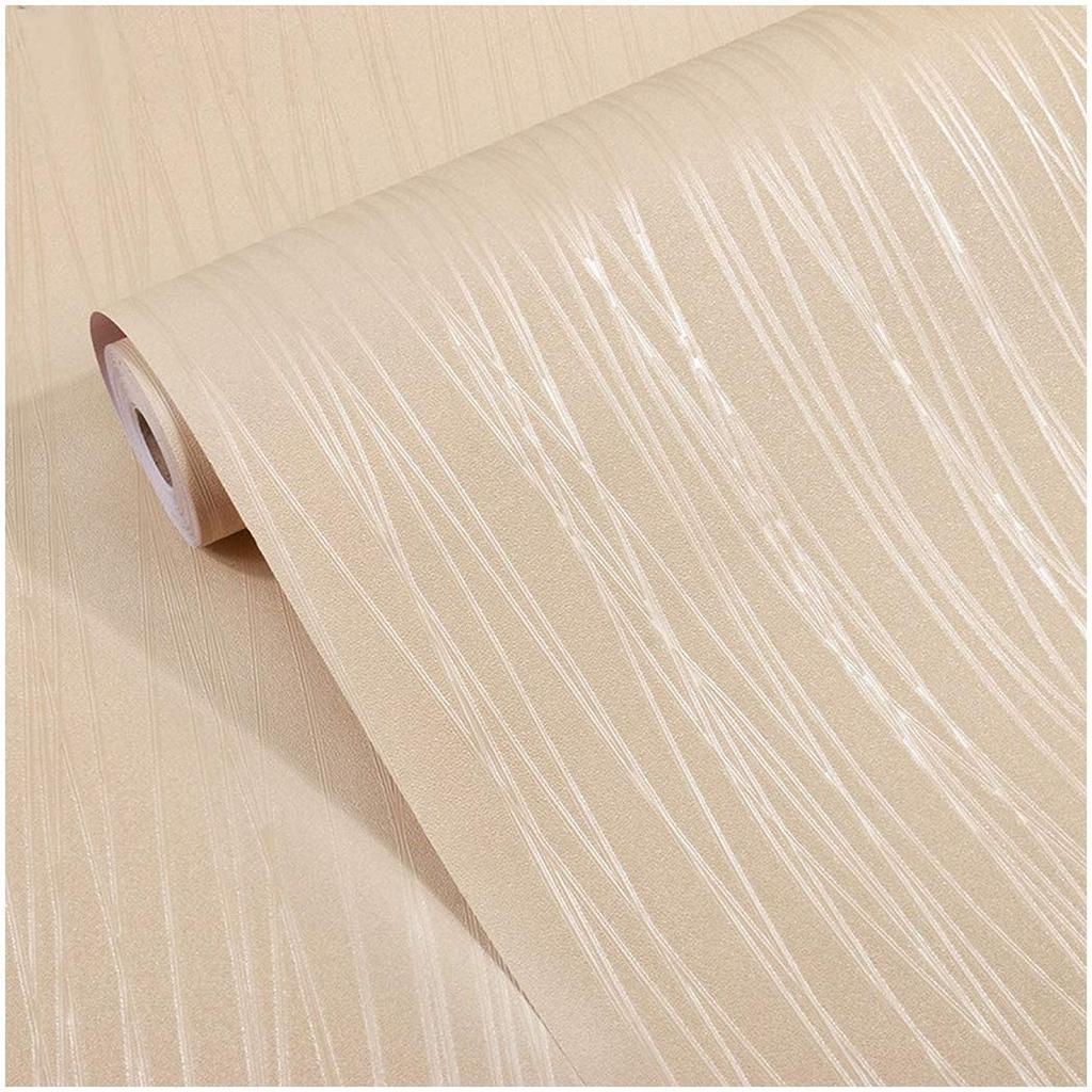 Solid Color Peel and Stick Wallpaper Removable Waterproof Textured Wallpaper Vinyl Stripe Self Adhesive Contact Paper Decorative