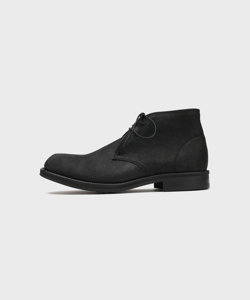 Firenze Atelier [Vibram] Ankle Line Solid Chukka Boots 2700 [Natural Black]