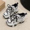 Fashion Women Casual Platform Sneakers 9.5CM High Heels Summer Sports Mesh Dad Shoes Breathable Trainers Chunky Sneakers Zapatos Mujer