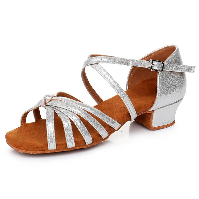 Scarpe da Ballo da Sala a Tacco Basso 3,5 cm per Bambine Ragazze Scarpe da Ballo Latino Salsa per Donne Ragazze