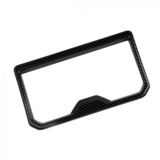 Carbon Fiber Style Front Central Control Cup Holder Cover Trim for Toyota Tacoma