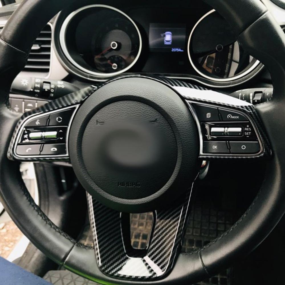 ABS Car Steering Wheel Buttons Protection Cover Trim Sticker Fit for Kia Forte K3    Accessories