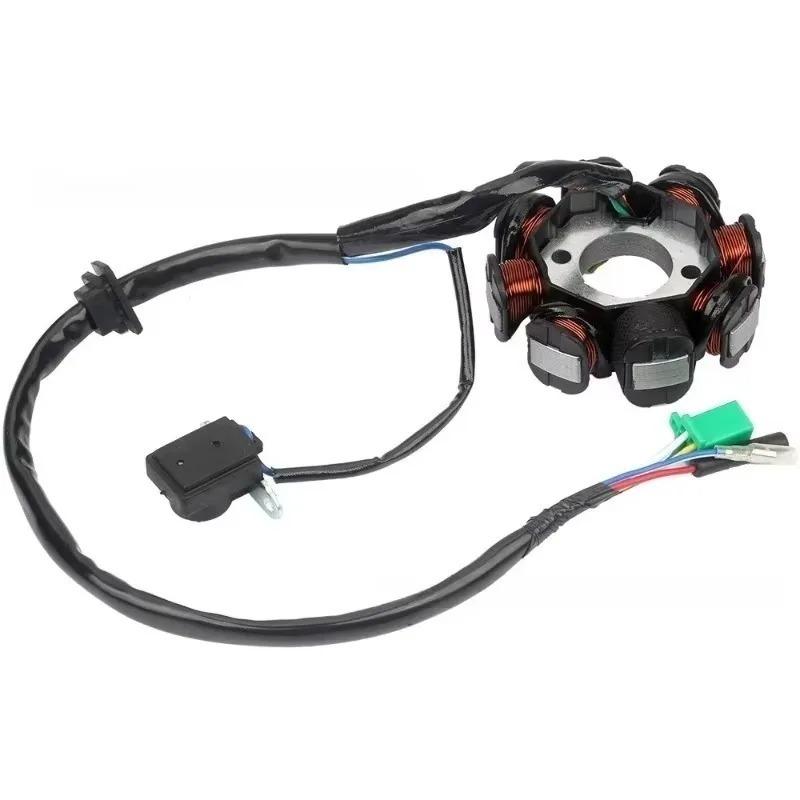 1pc 8 Coil Stator DC Magneto Alternator Stator Remplacement for 4-stroke Scooter and Moped GY6 50cc-150cc