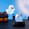 6PCS Halloween Decorations Glow In The Dark Statues Fairy Garden Accessories, Halloween Miniatures Resin Ornaments, Mini Glowing Resin Decor