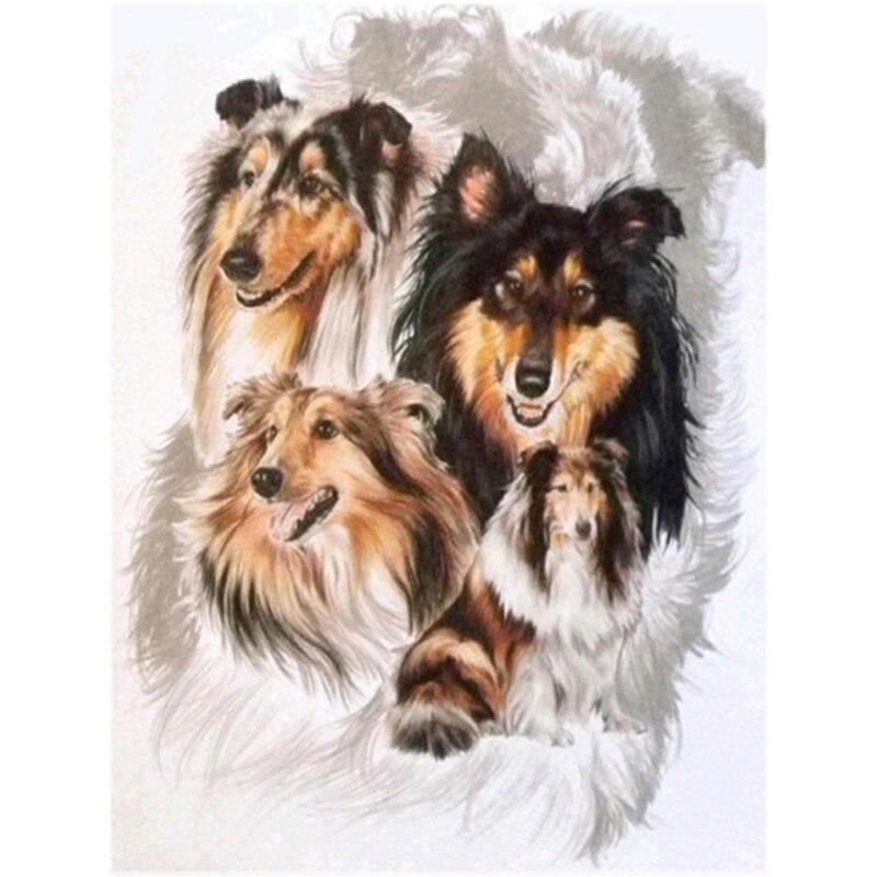 5D DIY Diamond Painting Kit  Dogs  Art Diamond Embroidery Rhinestones Decorations for Home