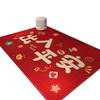 Red Festive Entry And Exit Safe Entry Door Floor Mat Door Entry Door Foot Pad Dirt-Resistant Non-Slip Leave-In Silicone Bottom Carpet