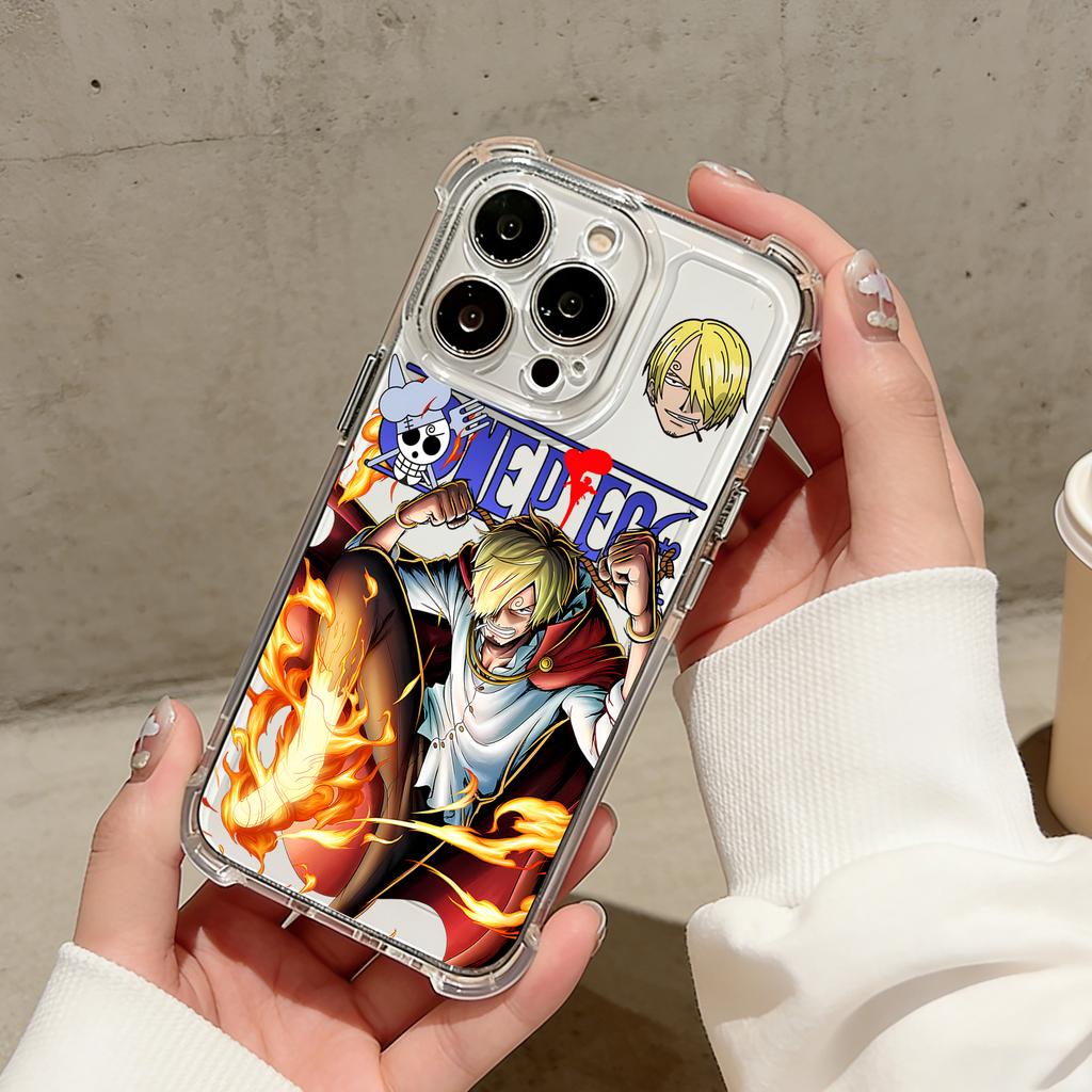 Anime Luffys Zoros Phone Case For iPhone 17 16e 16 15 14 13 12 11 Mini Air Pro Max X XR XSMax 7 8 Plus Anti Fall Clear