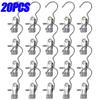 5-30pcs Stainless Steel Clothespins Laundry Clothes Pegs Hook Portable Hanging Clothes Clip Wardrobe Clothes Organizer Hanger