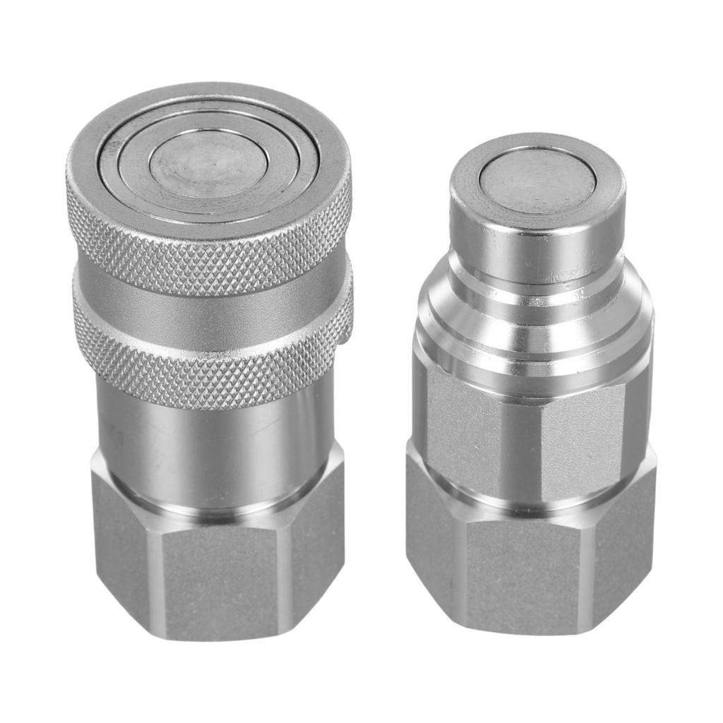 Cylindrical Hydraulic Connectors Featuring Enhanced Durability through White Zinc Treatment A Must Have for Industrial Use