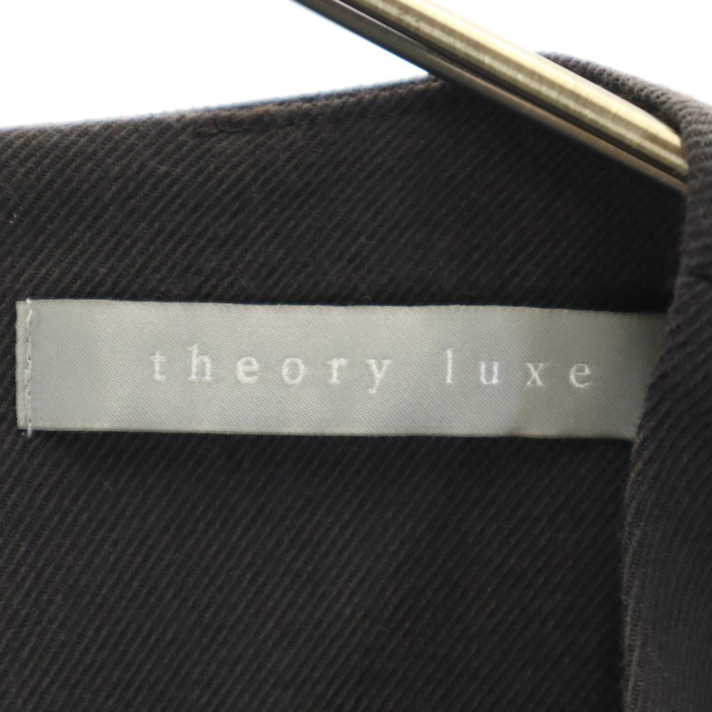 Theory Luxe Made In Japan No Sleeve Knee-length Dress 40 Brown Women Used