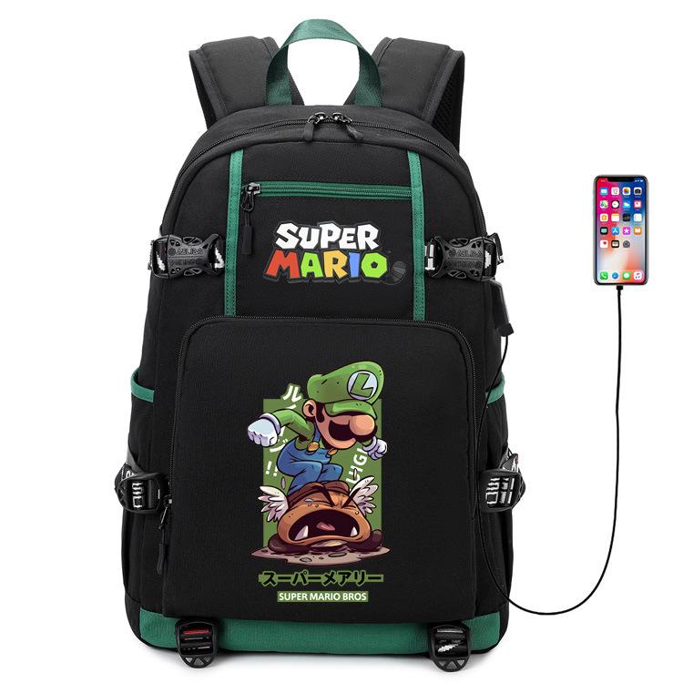 Rucsac Imprimat Super Mario Bros Ghiozdan Școlar pentru Copii Capacitate Mare Impermeabil Geantă de Călătorie pentru Computer