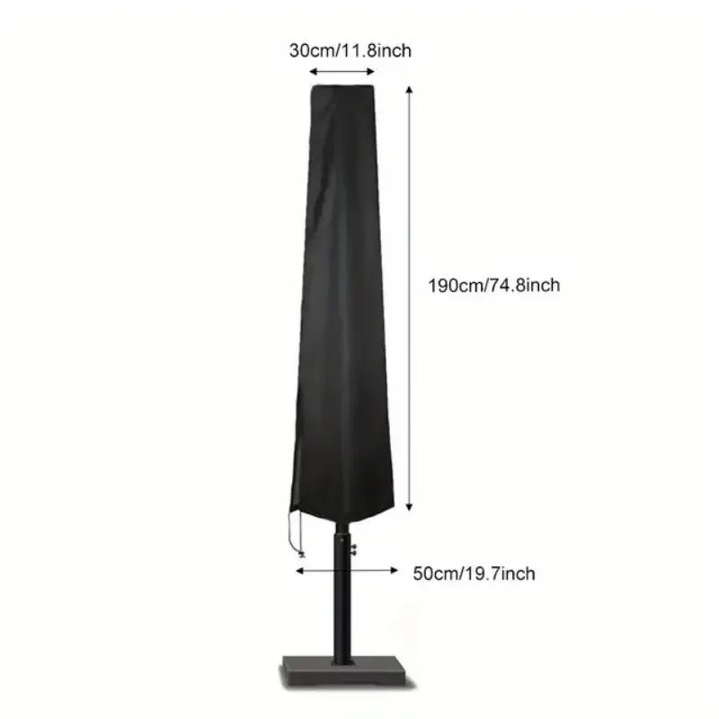 6-Size Waterproof Oxford Fabric Cantilever Parasol Cover Outdoor Garden Patio Weatherproof Umbrella Cover