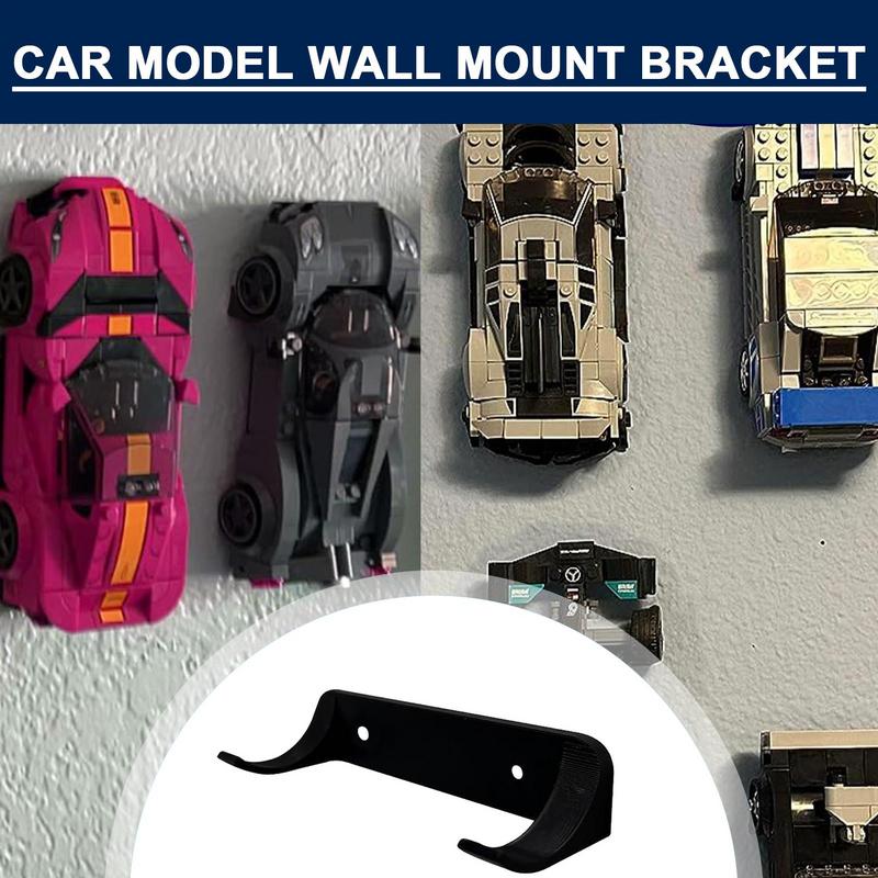12PCS Car Display Wall Mount Stable Toy Car Holder Vertical Model Car Stand with Speed Champion Series Car Models Showcase