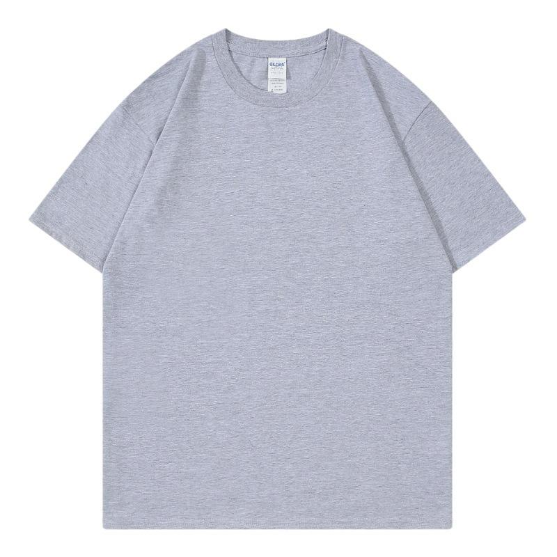 Short Sleeve Men's Cotton T-Shirt Summer Casual Men's Top Short Sleeve Summer Solid Color T