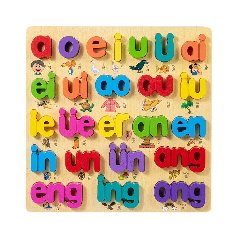 Number & Letter Recognition Puzzle Board for Toddlers - Wooden Educational Toy for Early Learning