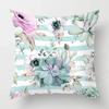 Nordic Fall Home Decor Autumn Throw Pillow Case Sofa Cushion Cover Modern 45X45Cm 45*45 50X50Cm 60X60 40X40Cm Plant Green Leaf