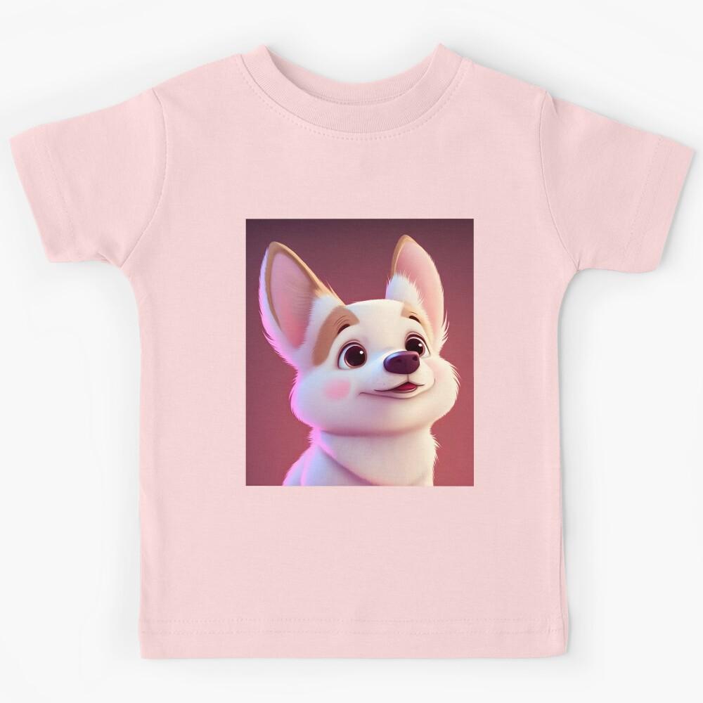 White albino corgi dog Kids T-Shirt 110