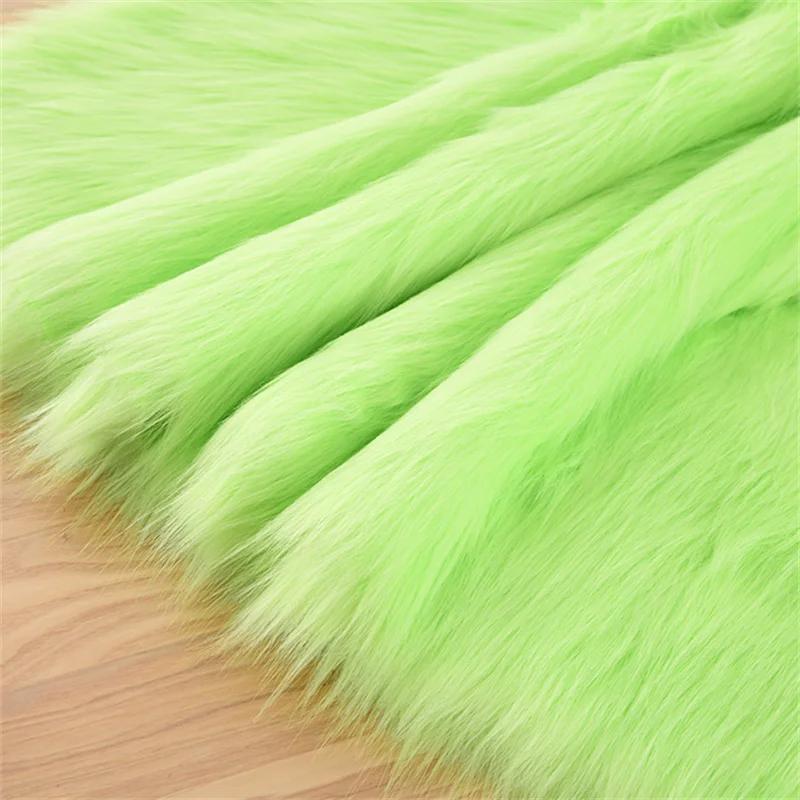 5cm Plush Thickened Fur Fabric By The Meter Coats Bags Clothes Sewing High-grade Imitation Fox Cloth Decorative Winter Plain Diy