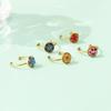 Stainless Steel Dried Flower Round Rings For Women Eternal Flower Open Finger Ring Jewelry Wedding Band Gift Wholesale New