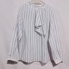 Daily Order Chiffon Ribbon Pullover Long Sleeves Shirt Women's Color Stripes Professional Commute Bottoming Shirt Autumn Price Reduction Promotion