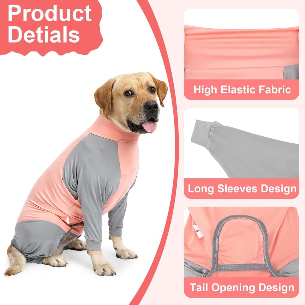 Recovery Suit for Dogs After Sugery, Dog Surgery Recovery Suit for Female Spay Neuter Dogs, Breathable Dog Onesie Spay Body Suit for Abdominal Wounds