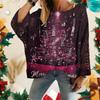 Women's Christmas Print Knitted Sweater Cardigan