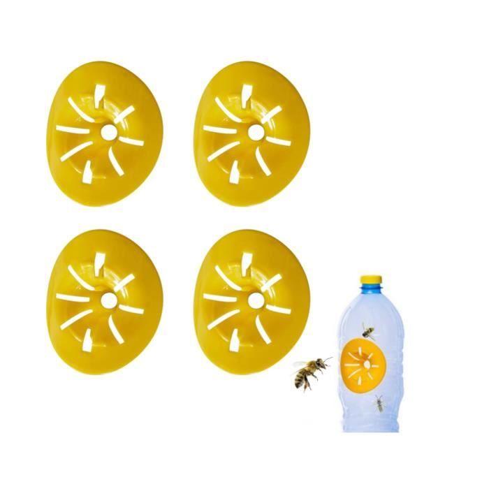 

Wasp Piège, Piège à Guêpes, Pièges à Guêpes Jaune, Guêpes Frelon Piège à Mouches des Fruits Forme D abeilles Pièges Volant 4 Pièces