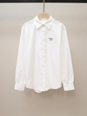 Camicia Top da Donna di Alta Gamma Casual Francese con Applicazioni Colletto Reversibile Versatile Bianco