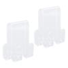 2PCS Shower Frameless Glass Door Hook Acrylic Multifunctional Double Sided Over Door Hanger for