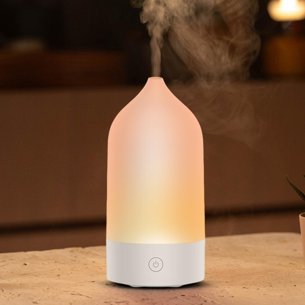 120ML Vasenform ätherisches Öl Diffusor Kaltnebel Luftbefeuchter mit 7 Farben Licht Aromatherapie Diffusor für Schlafzimmer