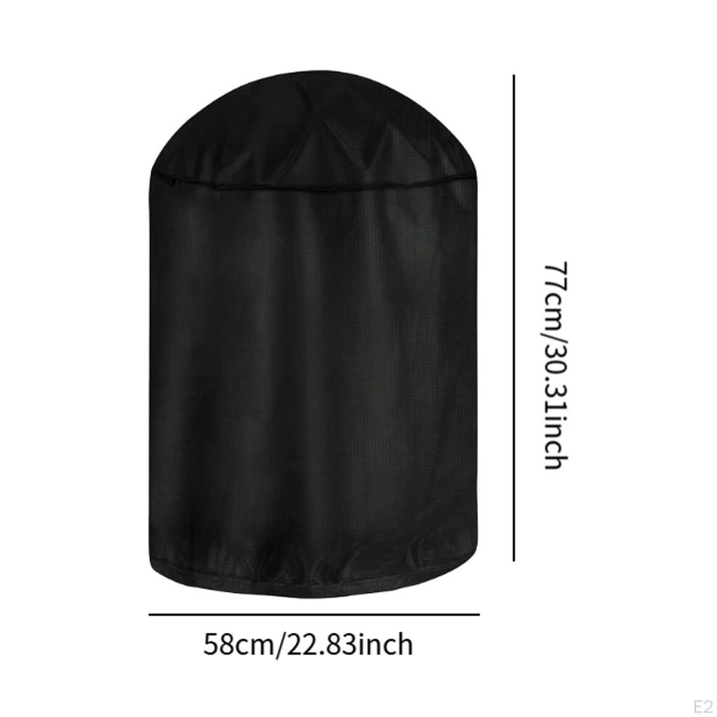 Grill Cover Barrel Weather Resistant Protection Windproof Small Barbecue BBQ