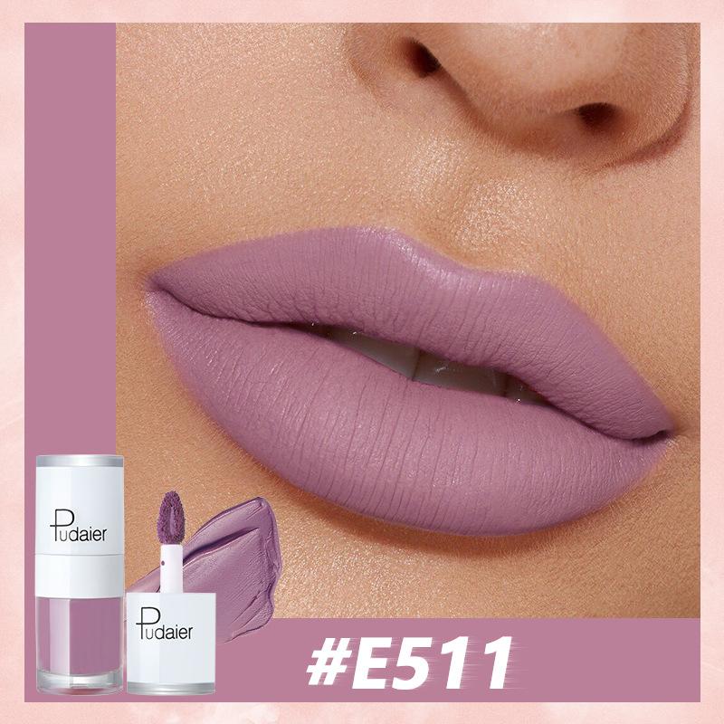 Velvety Mist Matte Lip Glaze Lasting Color Never Fade Instant Dry Liquid Lipstick Non-stick Cup Lip Gloss