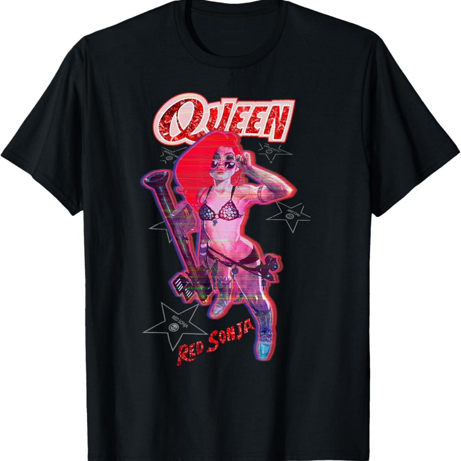 

Футболка Ben Caldwell Comic Synthwave Queen Glitch Starlet XXXXXL чёрный