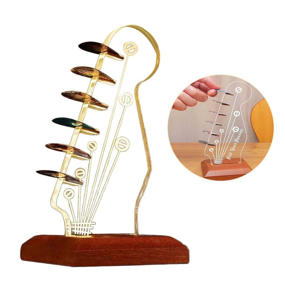 Wooden Base Guitar Rack Storage Light Rack  for MusicEnthusiasts